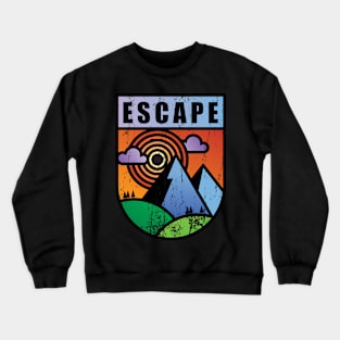 Escape to Sunset Mountain Crewneck Sweatshirt